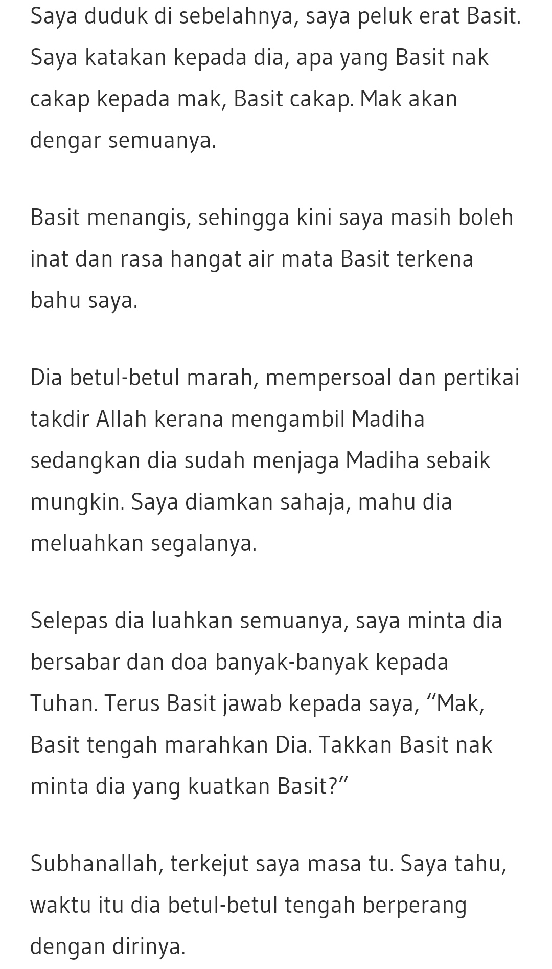 ”Dia lah menantu dari syurga !!!”