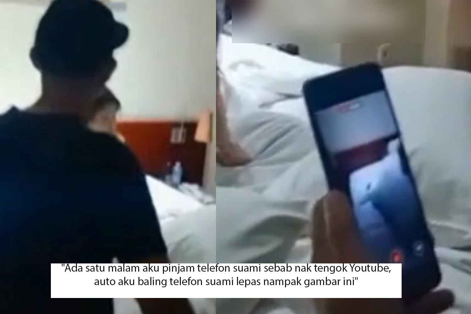 "Ada satu malam aku pinjam telefon suami sebab nak tengok Youtube, auto aku baling telefon suami lepas nampak gambar ini"
