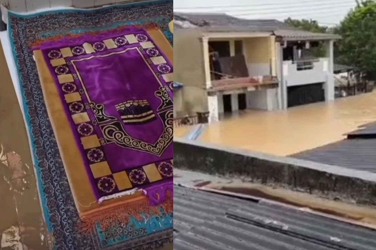 "Tengok depan mata rasa terkedu, nak menangis", rumah tenggelam banjir tapi sejadah dan al-quran kering rupanya ini yang jadi