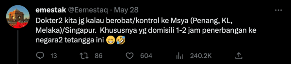 Tweet Penjagaan Kesihatan 2