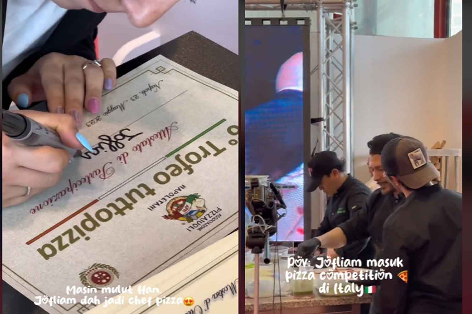 Mula hanya sekadar suka-suka, Jofliam harumkan nama negara sampai chef dari Itali pun kibarkan bendera Malaysia