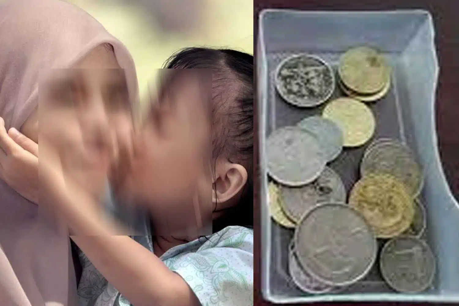 "Saya cari duit syiling celah dinding rumah dan dalam beg, dapatlah 80 sen, saya peluk cium anak, saya minta maaf kat anak"