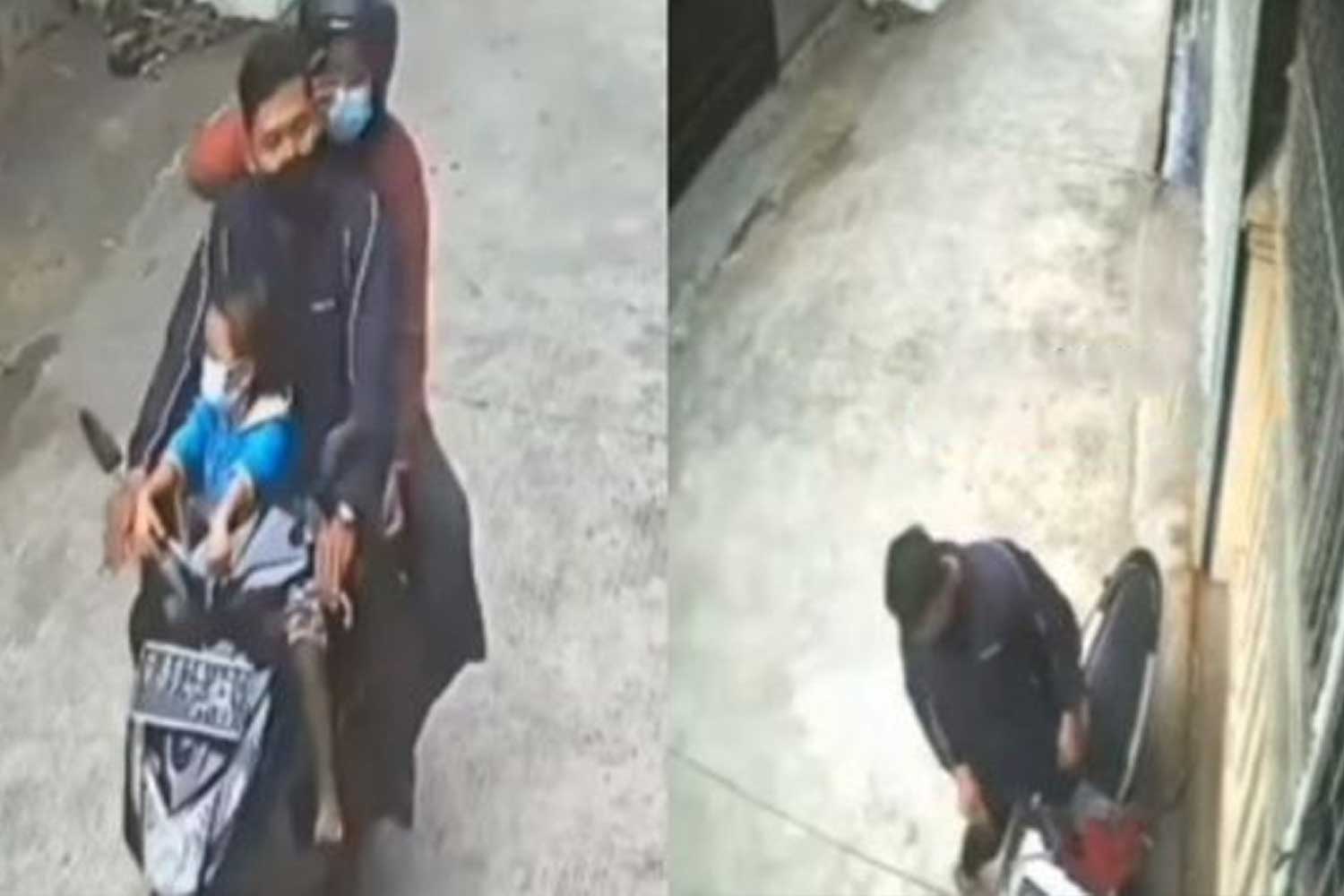 Bapa pergi curi motor bawa anak, berjaya curi motor sekali anak pula tertinggal