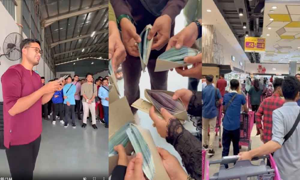 Tak cukup dengan shopping, siap dapat bonus! Nilai bonus Khairul Aming beri buat netizen berteka-teki
