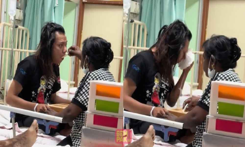 Pesakit ini sebak bila mak cik India bantu suapkan makanan